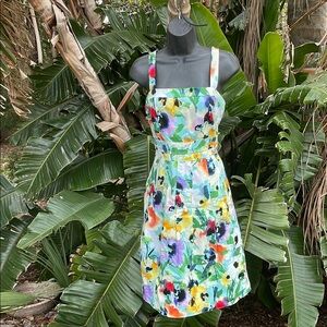 Adriana, Papel floral fit and flare dress